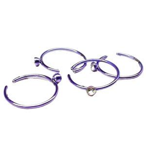 3 for $10 💲 Purple Nose Ring Crystal Piercing